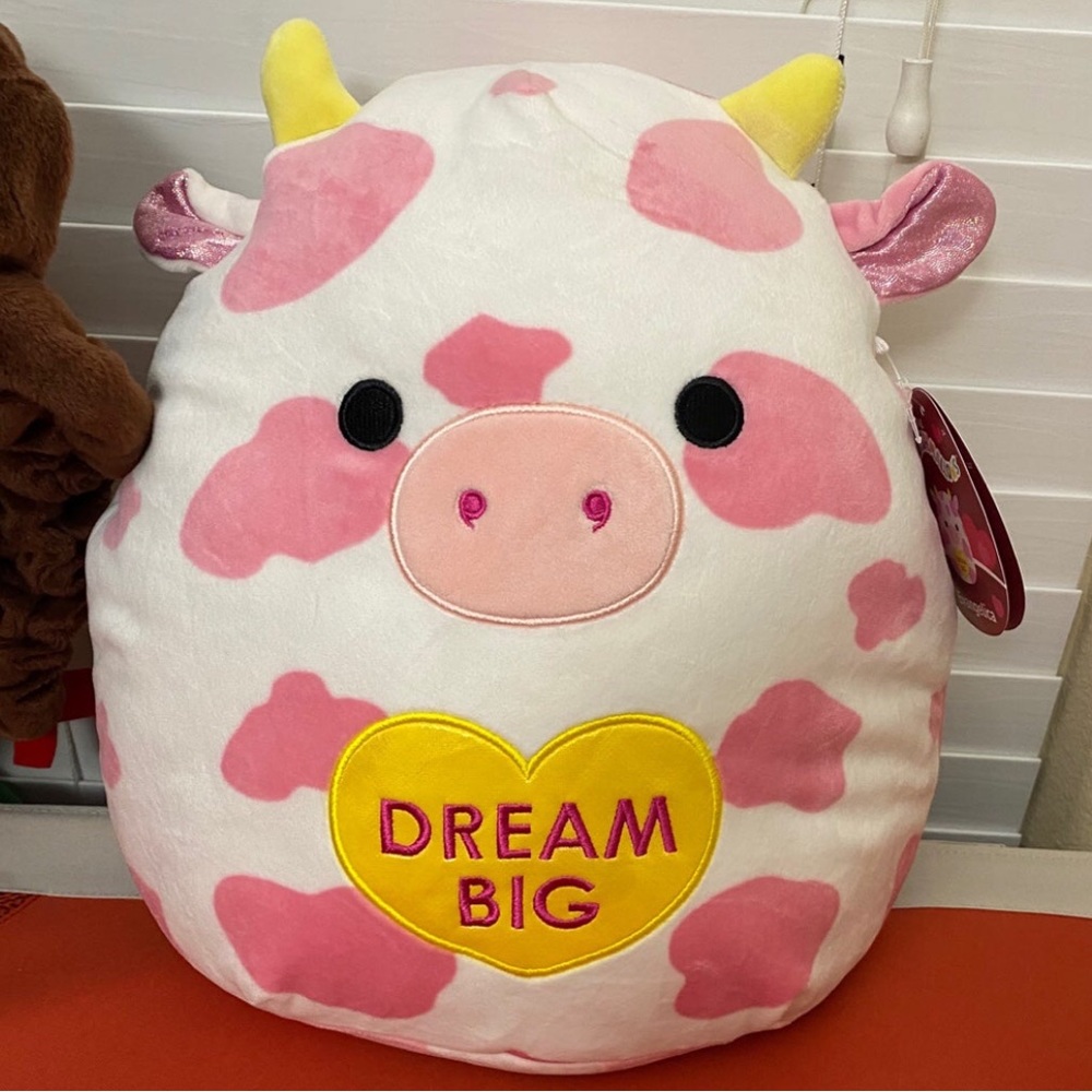 Evangelica the Pink Cow Squishmallows 12”